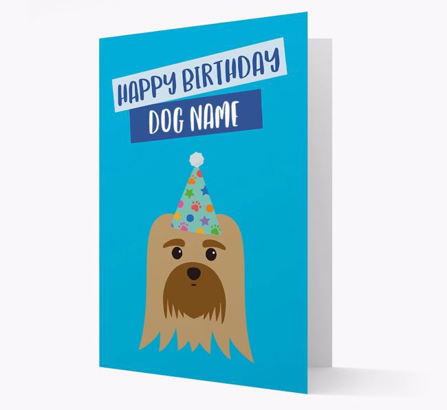 Personalized 'Happy Birthday {dogsName}' Card with {breedCommonName} Icon